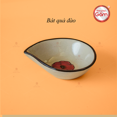 Bát Quả Đào Hoa Sứ Đỏ