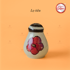 Lọ Tiêu Hoa Sứ Đỏ