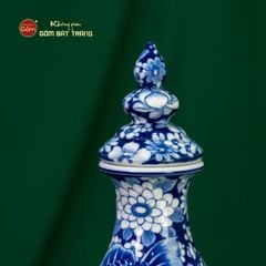 Bình Hồ Lô Hoa Ngư Tụ Khánh Lam Ngọc Bình An 2