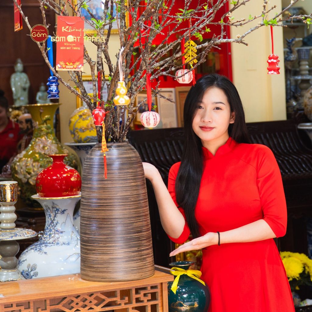 Bình Hoa Dáng Chuông Vân Ganh