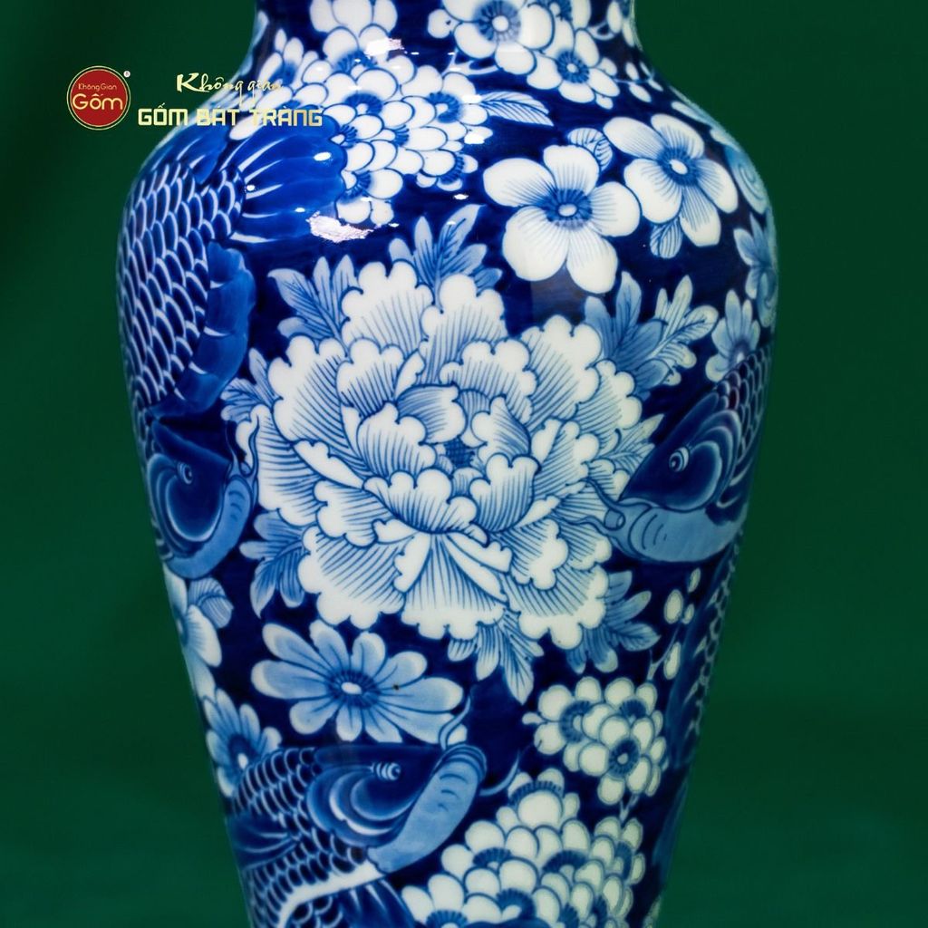 Bình Hoa Ngư Tụ Khánh Lam Ngọc Bình An 1