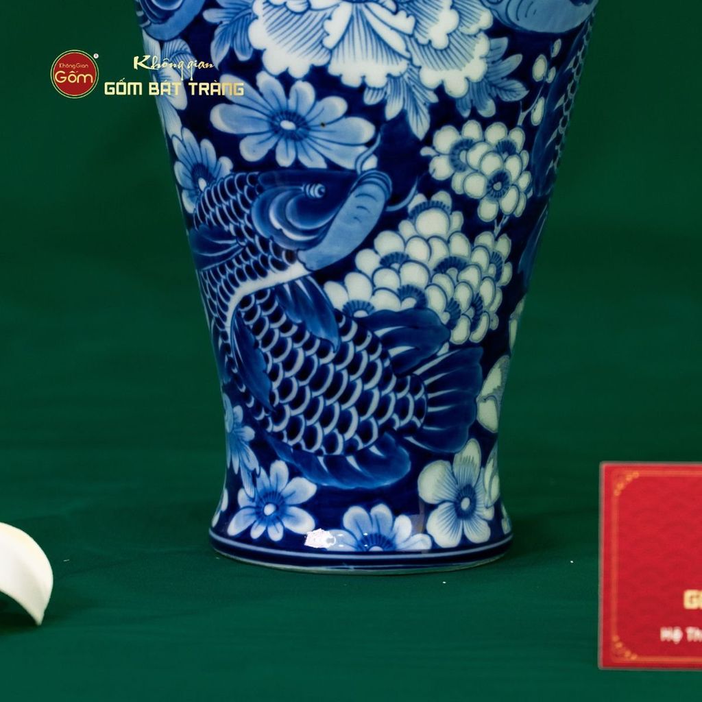 Bình Hoa Ngư Tụ Khánh Lam Ngọc Bình An 1