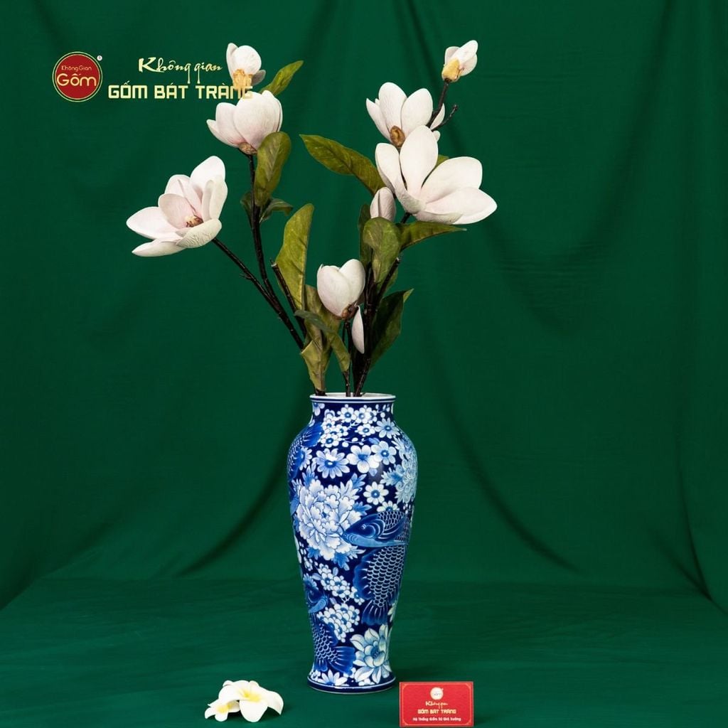 Bình Hoa Ngư Tụ Khánh Lam Ngọc Bình An 2