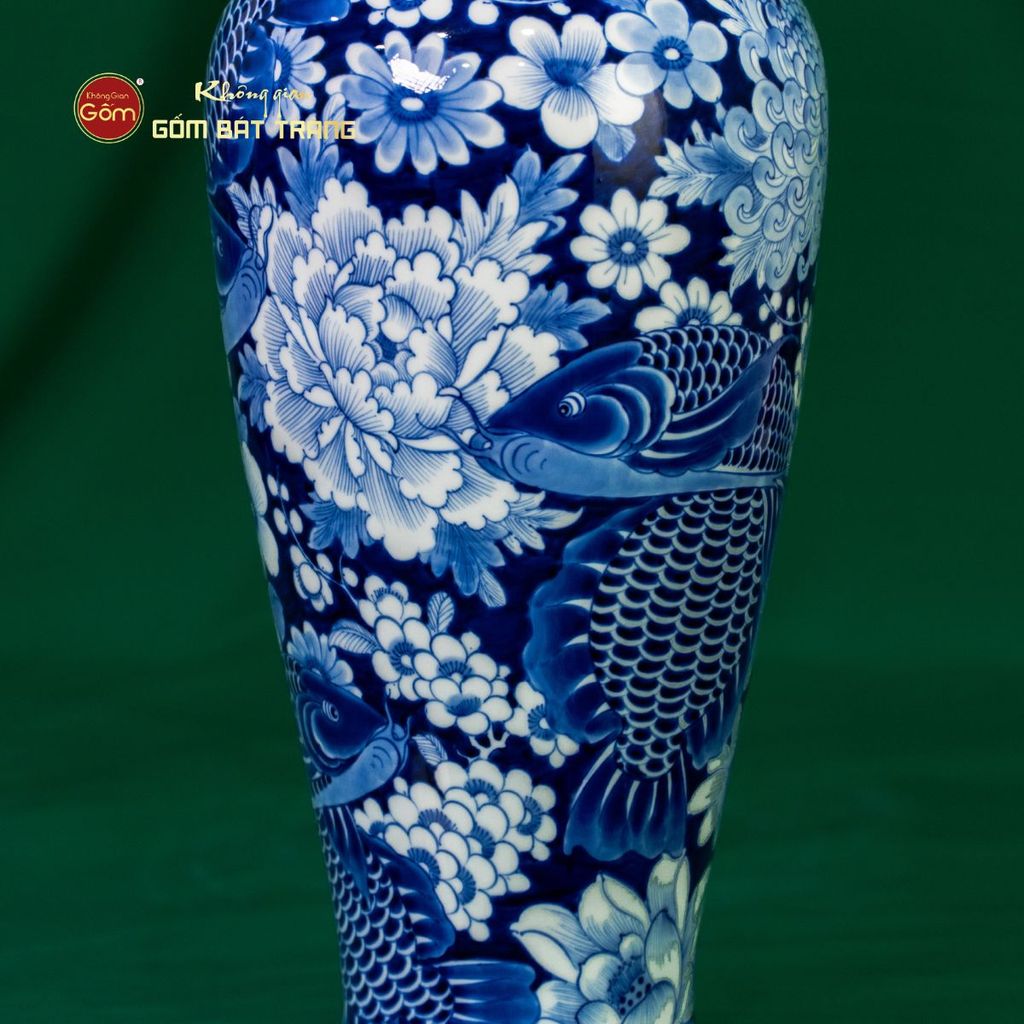 Bình Hoa Ngư Tụ Khánh Lam Ngọc Bình An 2