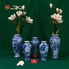 Bình Hoa Ngư Tụ Khánh Lam Ngọc Bình An 2