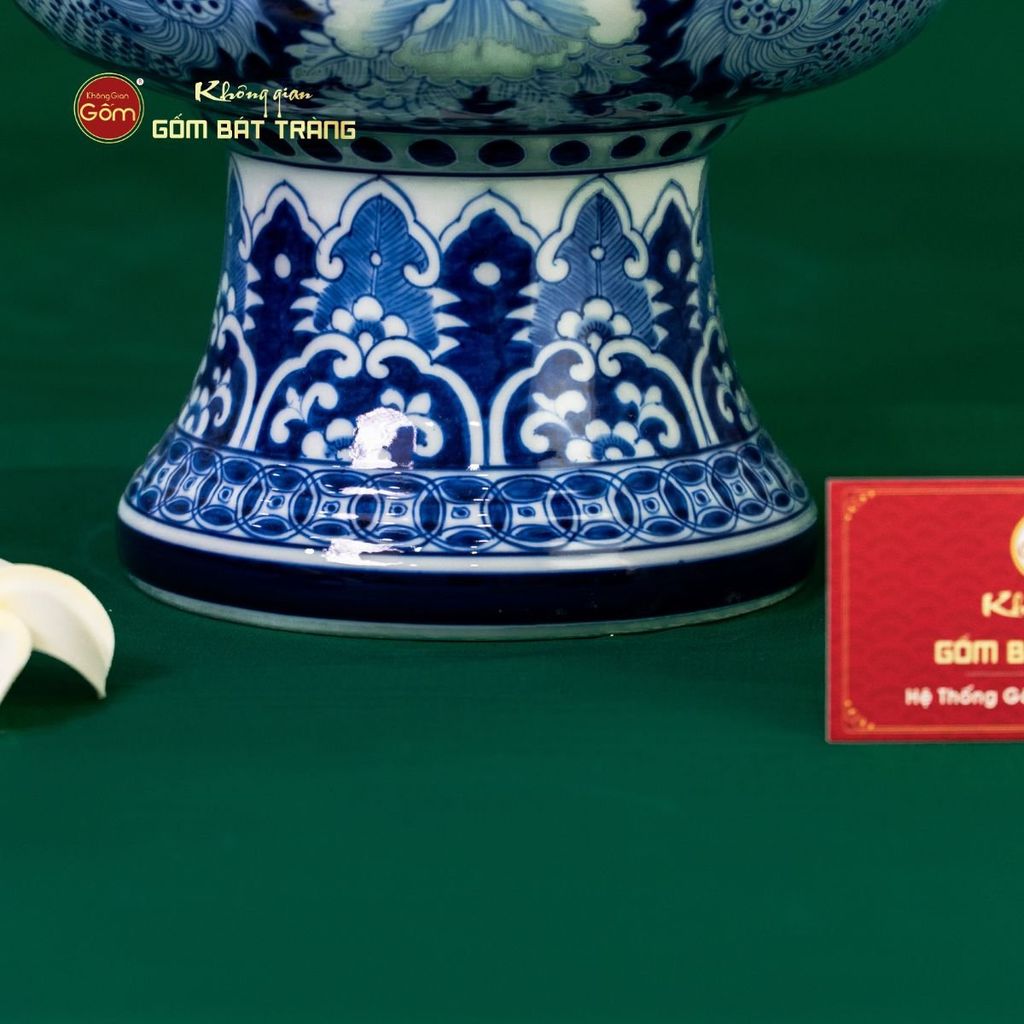 Bình Hoa Song Phụng Cát Tường Ngàn Hoa Phú Quý Lam Ngọc Bình An