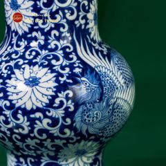 Bình Hoa Vuốt Song Phụng Cát Tường Ngàn Hoa Phú Quý