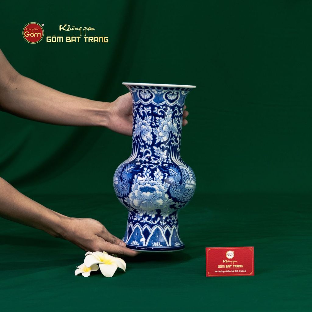 Bình Hoa Vuốt Song Phụng Cát Tường Ngàn Hoa Phú Quý