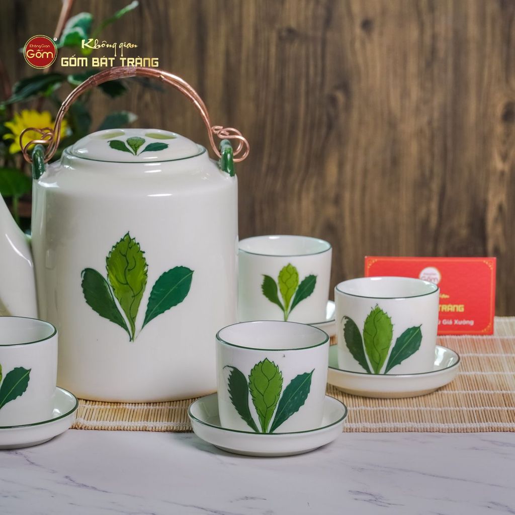 Bộ Ấm Tích Vẽ Ngò Gai 1.5L