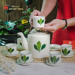 Bộ Ấm Tích Vẽ Ngò Gai 1.5L