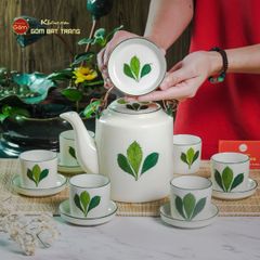 Bộ Ấm Tích Vẽ Ngò Gai 1.5L