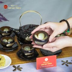 Bộ Ấm Trà Giang Tây Xước Hoa Men Hỏa Biến