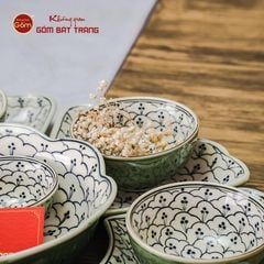 Bộ Bát Đĩa Hoa Mặt Trời Hoa Bèo