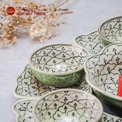 Bộ Bát Đĩa Hoa Mặt Trời Hoa Bèo