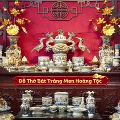 Bộ Đồ Thờ Gia Tiên Men Hoàng Tộc