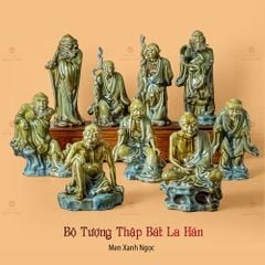Bộ Tượng Thập Bát La Hán Men Ngọc