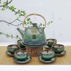 Bộ trà dáng siêu men hoả biến