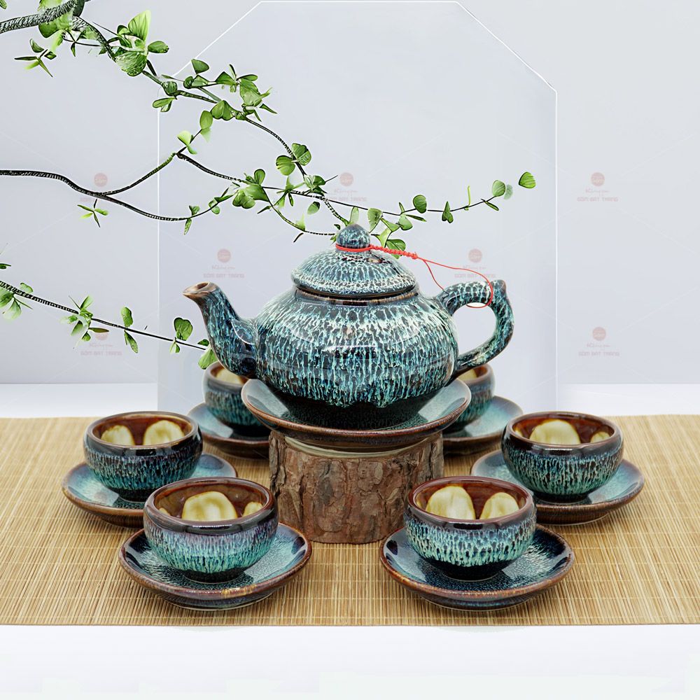 Bộ trà ba men hoả biến