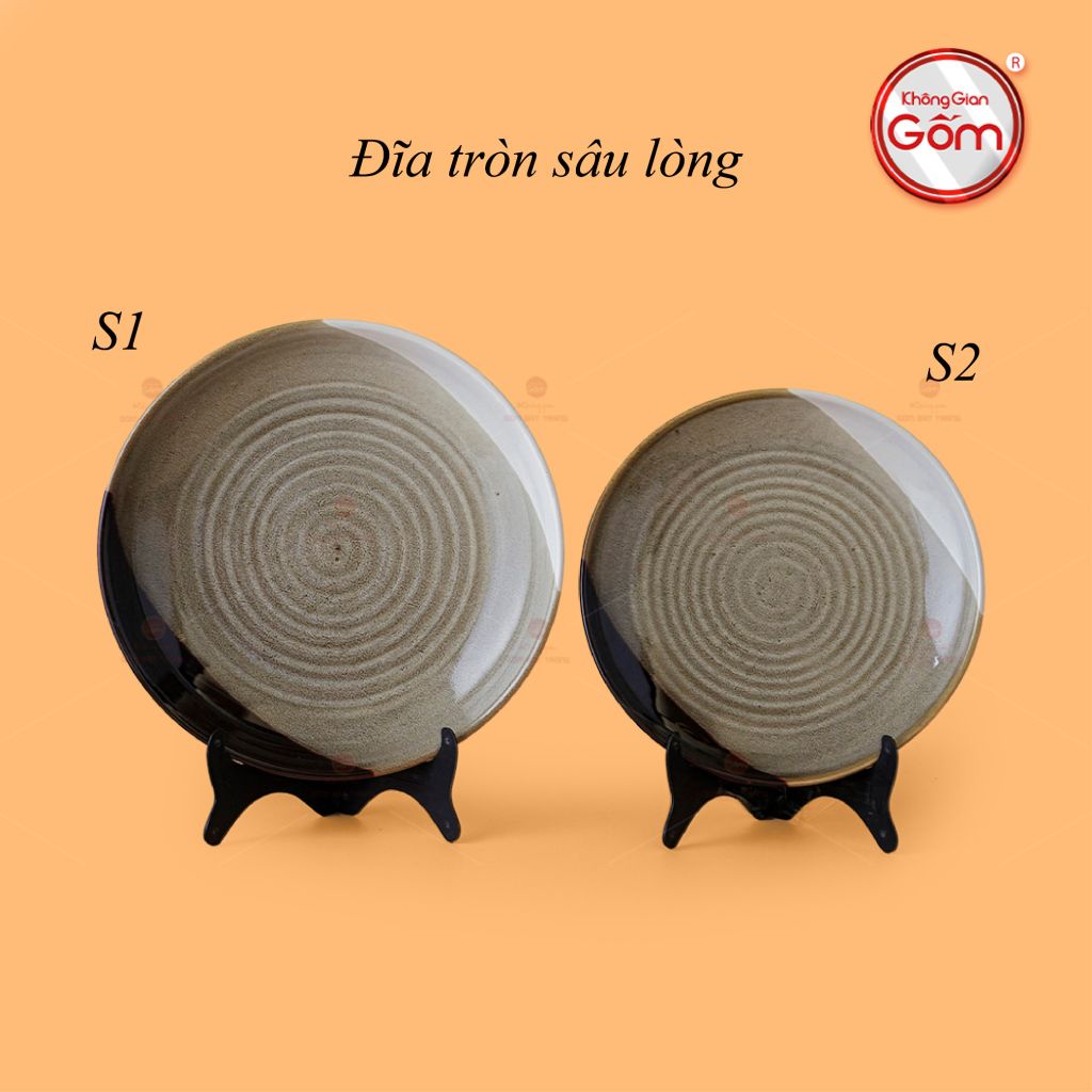 Đĩa Tròn Sâu Lòng Ba Màu