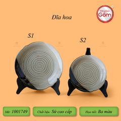 Đĩa Hoa Ba Màu