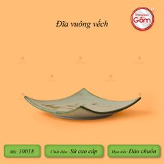 Đĩa Vuông Vếch Hoa Đào Chuồn