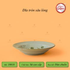 Đĩa Tròn Sâu Lòng Hoa Đào Chuồn