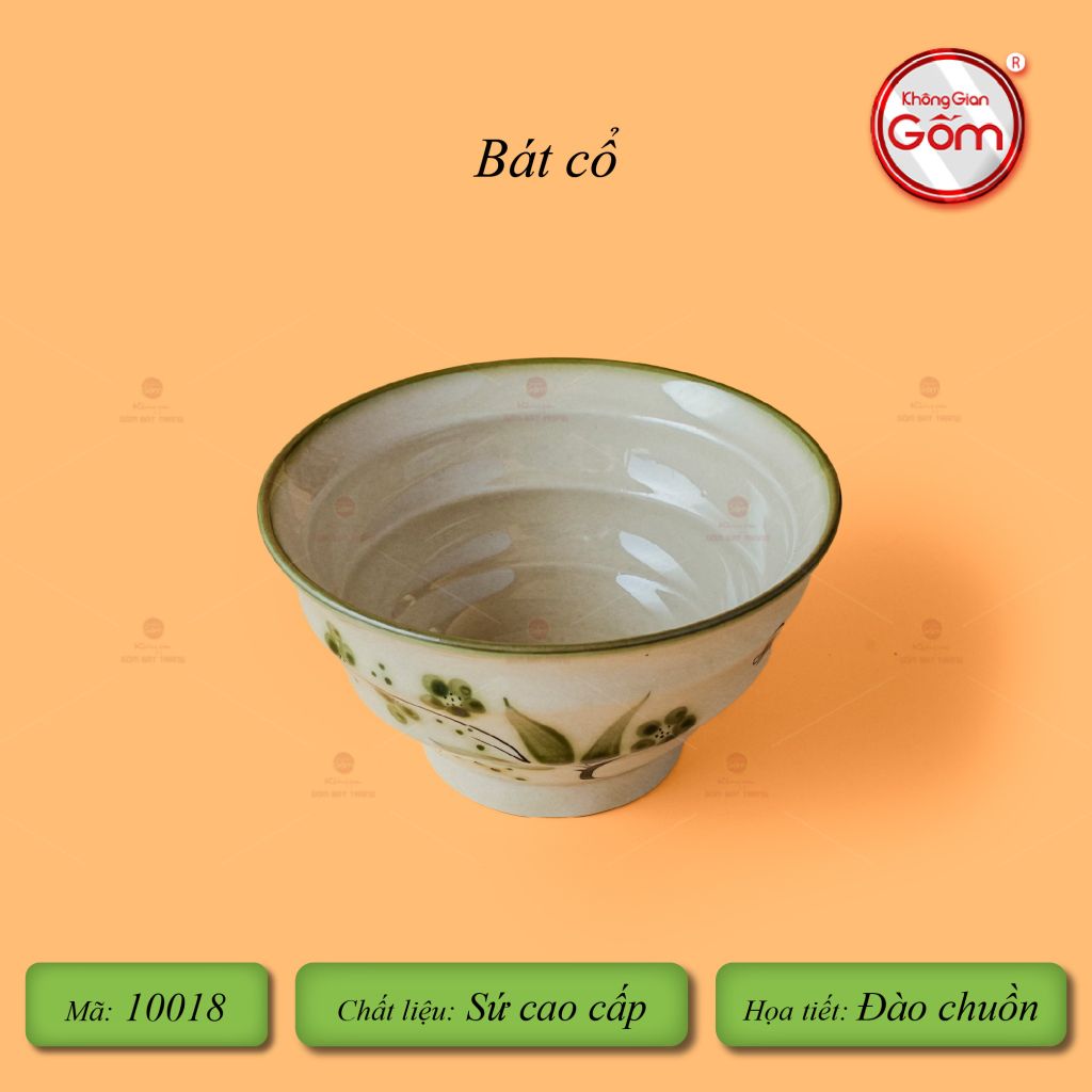 Bát Cơm Cổ Hoa Đào Chuồn