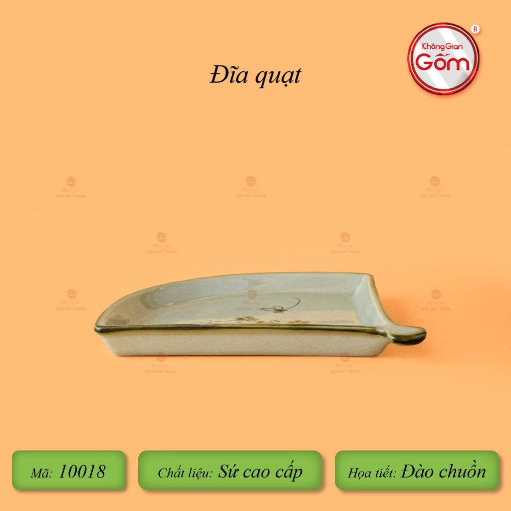Đĩa Quạt Hoa Đào Chuồn