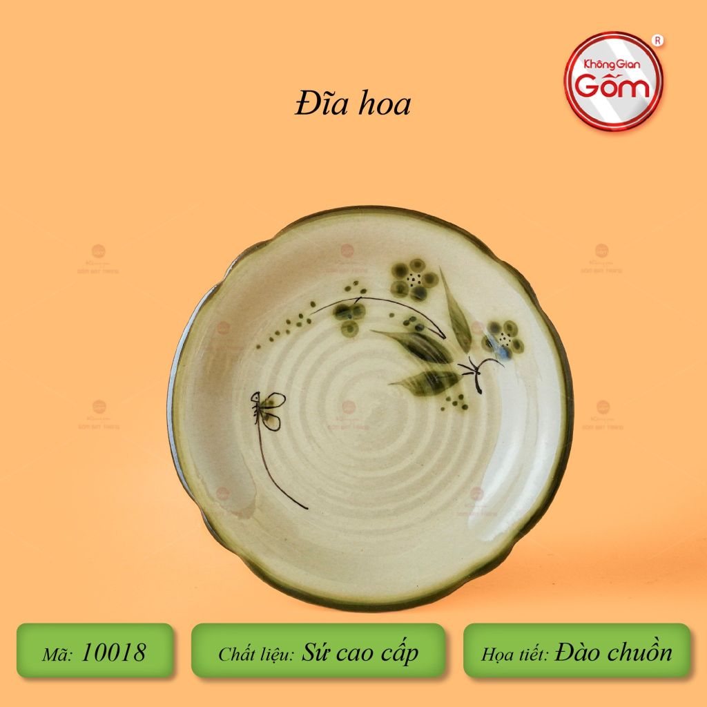 Đĩa Hoa Hoa Đào Chuồn