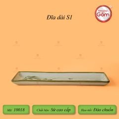 Đĩa Dài Chữ Nhật Hoa Đào Chuồn