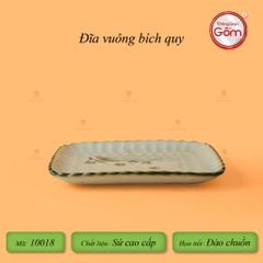 Đĩa Vuông Bích Quy Hoa Đào Chuồn
