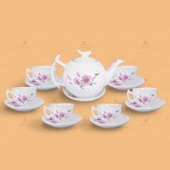 Bộ trà Bưởi cành hoa đào