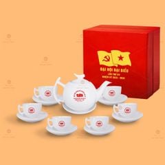 Bộ Ấm Chén Trà Trăng Khuyết