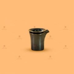 Bộ Phụ Kiện Trà Búp Sen Nâu Kẻ Vàng