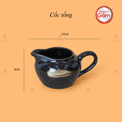 Bộ Ấm Trà Bầu Xước Hoa Men Hỏa Biến