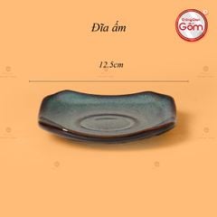 Bộ Ấm Chén Men Hỏa Biến Rêu Quả Hồng