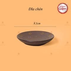 Bộ Ấm Trà Tử Sa Nâu Sao Vàng
