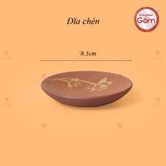 Bộ Ấm Trà Tử Sa Đỏ Son Sen Vàng
