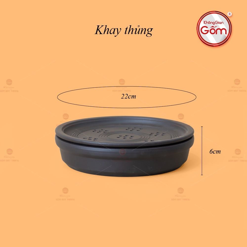 Bộ Ấm Trà Tử Sa Sen Vịt Khay Thủng