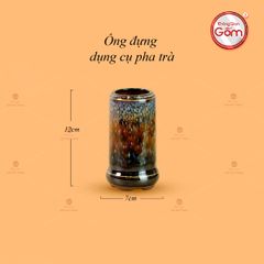 Bộ Phụ Kiện Trà Đại Cẩm Thạch Kẻ Vàng