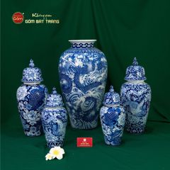 Chóe Song Phụng Cát Tường Ngàn Hoa Phú Quý Lam Ngọc Bình An