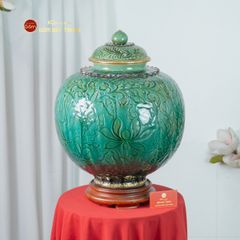 Chum Ngâm Rượu Bọc Đồng Họa Tiết Hoa Lá