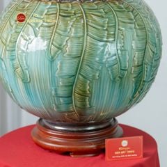 Chum Ngâm Rượu Đắp Nổi Họa Tiết Lá Chuối