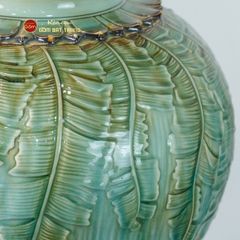 Chum Ngâm Rượu Đắp Nổi Họa Tiết Lá Chuối