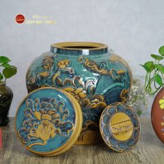 Chum Vàng Họa Tiết Hoa Sen