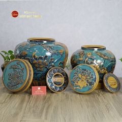 Chum Vàng Họa Tiết Hoa Sen