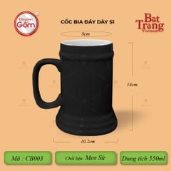 Cốc Bia Đáy Dày