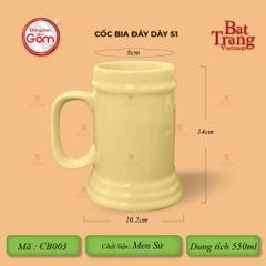 Cốc Bia Đáy Dày
