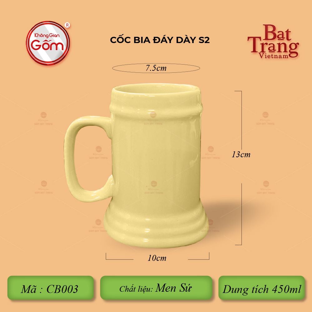 Cốc Bia Đáy Dày
