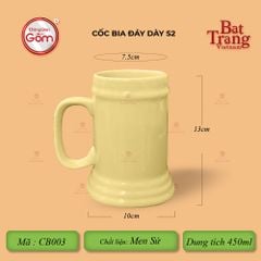 Cốc Bia Đáy Dày